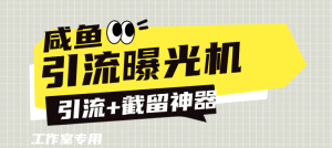 『高端精品』外面收费888的咸鱼引流截流黑科技 截留引流神器 单日曝光引流800+『引流软件+使用教程』_抖汇吧