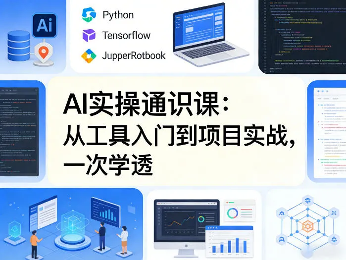 AI实操通识课，从工具入门到项目实战，一次学透_抖汇吧
