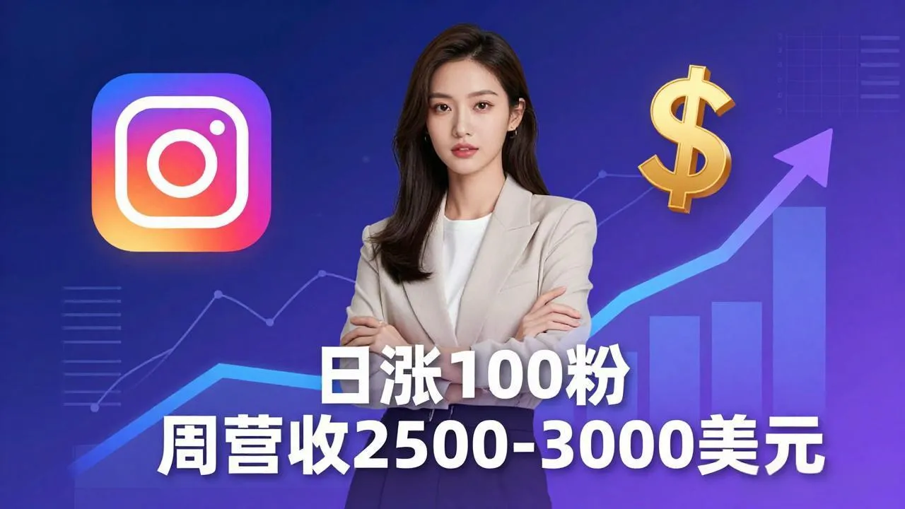 想做数字产品？Sheri亲授：日涨100粉、每周2500至3000美元的营收，Instagram躺着赚_抖汇吧
