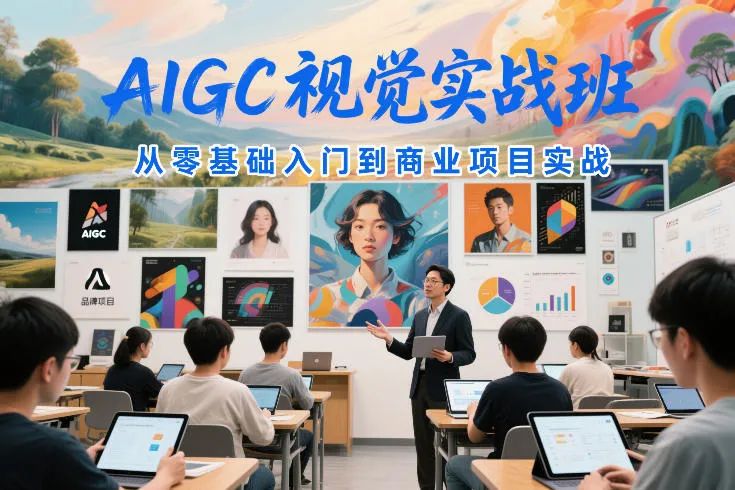 AIGC视觉实战班，从零基础入门到商业项目实战_抖汇吧
