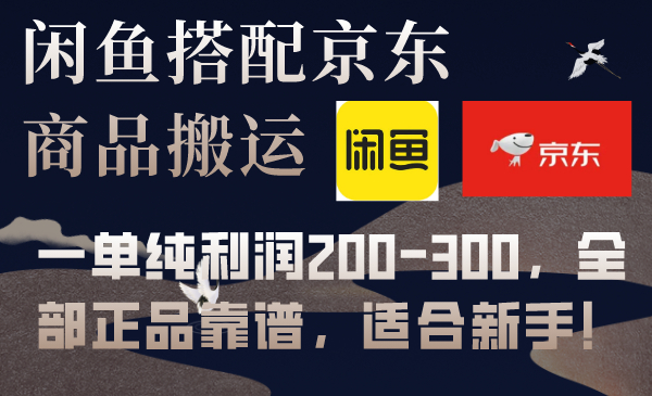 闲鱼搭配京东备份库搬运，一单纯利润200-300，全部正品靠谱，适合新手！_抖汇吧