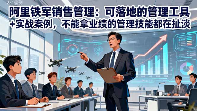 阿里铁军销售管理：可落地的管理工具+实战案例，不能拿业绩的管理都在扯淡_抖汇吧