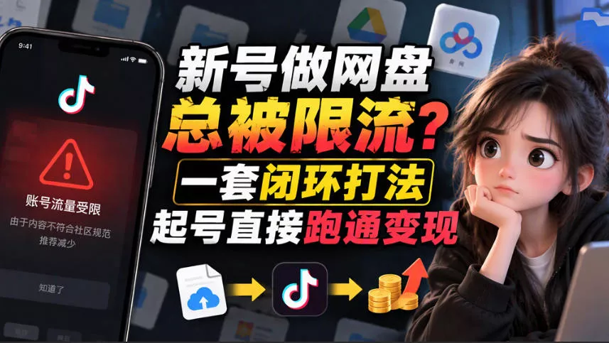小白新号过限流：别发链先养号，12步SOP直接抄_抖汇吧