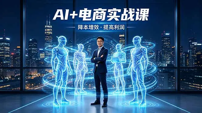 AI+电商实战课，1人+N个AI 智能体，把SOP变AI员工，实现降本增效提高利润_抖汇吧