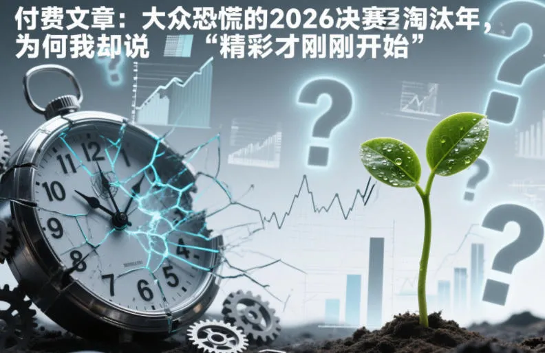 付费文章：大众恐慌的2026决赛淘汰年，为何我却说“精彩才刚刚开始”？_抖汇吧