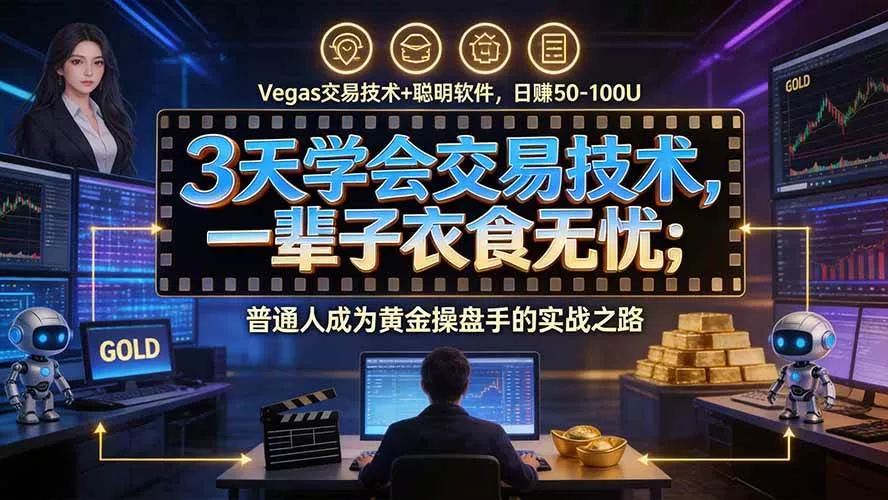 (20720期)3天学会做交易,普通人快速成为操盘手” Vegas交易系统+聪明软件 , 日赚50-1000U, 长期稳定,小白轻松上手_抖汇吧