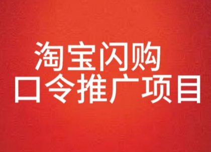 淘宝闪购口令推广项目，收益可观，一部手机，一个抖音号即可操作_抖汇吧