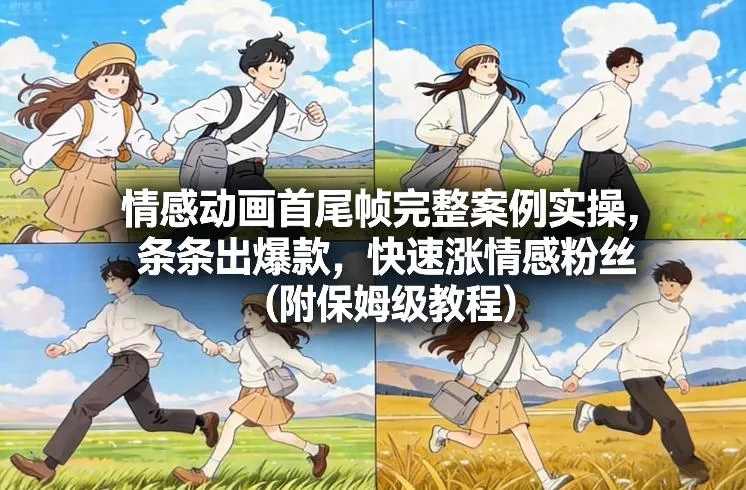 情感动画首尾帧完整案例实操，条条出爆款，快速涨情感粉丝(附保姆级教程)_抖汇吧