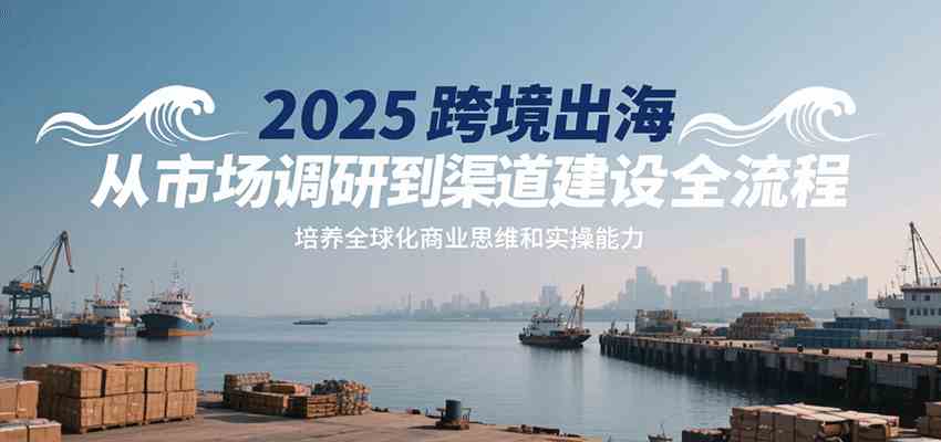 2025跨境出海从市场调研到渠道建设全流程，培养全球化商业思维和实操能力_抖汇吧