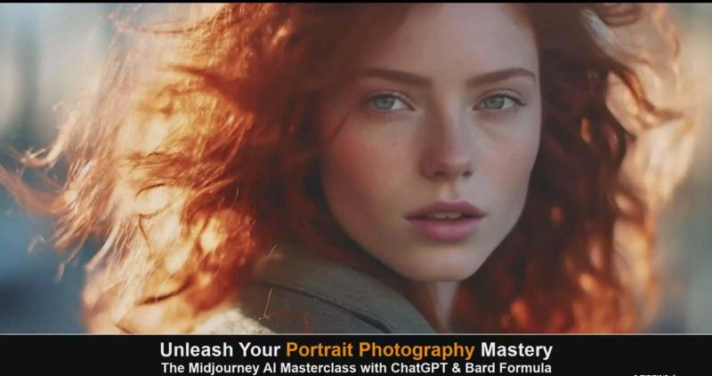 Midjourney v5 ChatGPT 和 Bard AI人工智能人像摄影大师班-15节-中英字幕 Midjourney v5 ChatGPT 和 Bard AI人工智能人像摄影大师班-15节-中英字幕