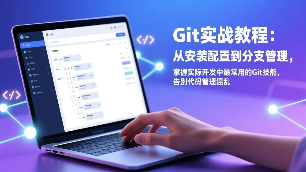 Git实战教程：从安装配置到分支管理，掌握实际开发中最常用的Git技能，告别代码管理混乱_抖汇吧