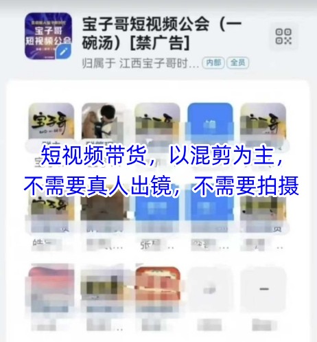 宝子哥头部团队短视频带货，以混剪为主，不需要真人出镜，不需要拍摄【更新6月】_抖汇吧