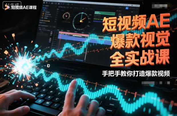 短视频AE爆款视觉全实战课，手把手教你打造爆款视频_抖汇吧