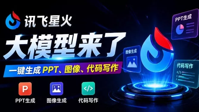 讯飞国产AI大模型来了！一键生成PPT、图像生成、代码写作等，完全免费的AI智能搭子来了讯飞星火_抖汇吧