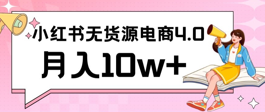 小红书新电商实战，无货源实操从0到1月入10W+联合抖音放大收益【揭秘】_抖汇吧