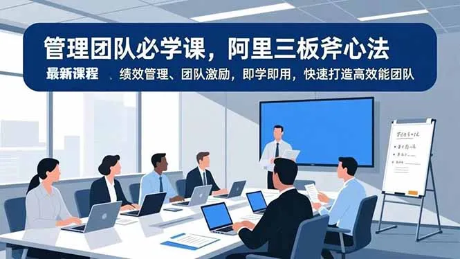 管理团队必学课，阿里三板斧心法、绩效管理、团队激励，即学即用，快速打造高效能团队_抖汇吧