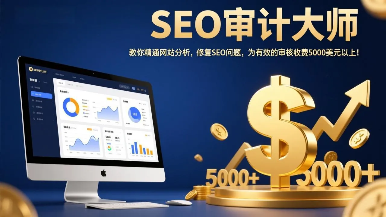 SEO审计大师:教你精通网站分析,修复SEO问题,为有效的审核收费5000美元以上!_抖汇吧