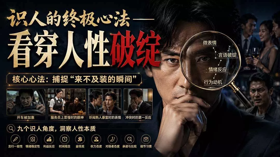 （20300期）付费文章：识人的终极心法——看穿人性破绽_抖汇吧