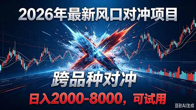 2026创业新风口！最新对冲！跨品种对冲！日收益2000-6000+_抖汇吧