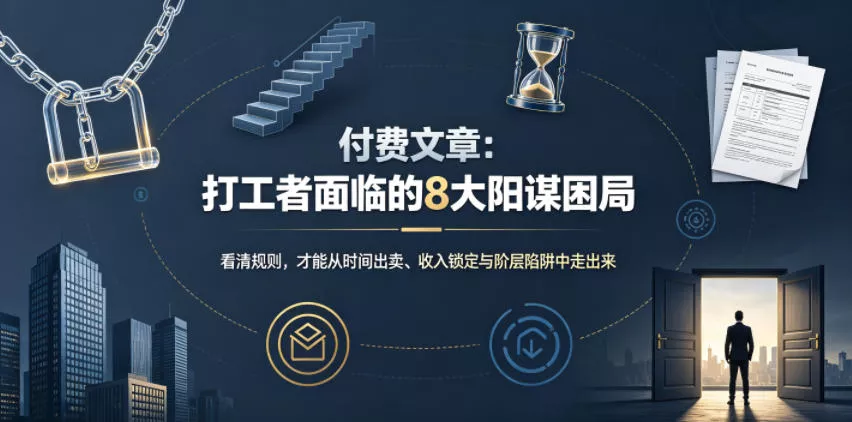 付费文章：打工者面临的8大阳谋困局_抖汇吧