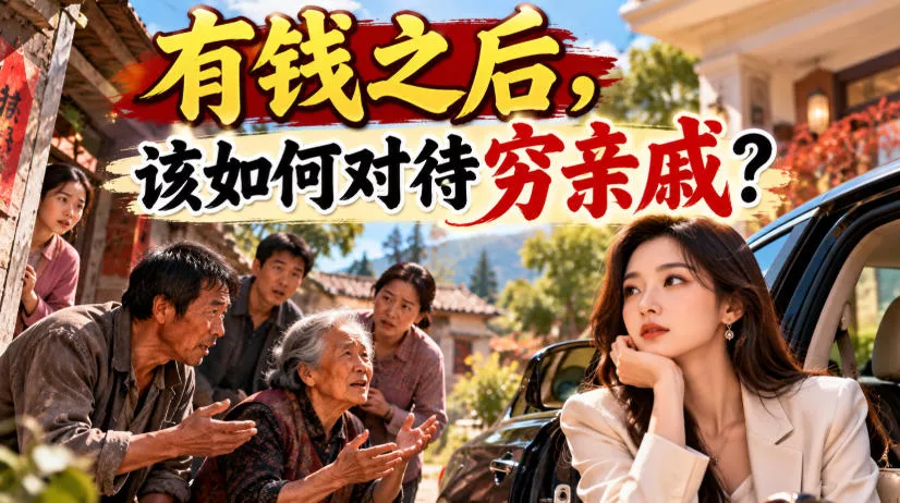 某公众号付费文章:有钱之后,该如何对待穷亲戚?_抖汇吧