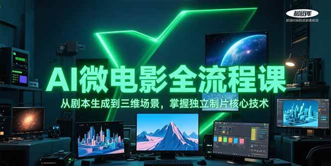 AI微电影全流程课，从剧本生成到三维场景，掌握独立制片核心技术_抖汇吧