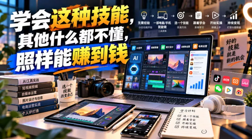 某公众号付费文章：学会这种技能，其他什么都不懂，照样能賺到钱_抖汇吧