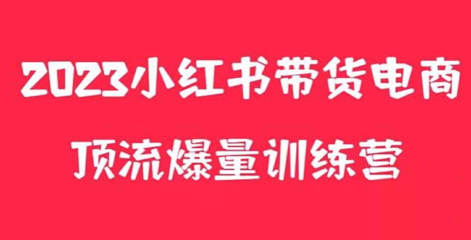 小红书电商爆量训练营，月入3W+！可复制的独家养生花茶系列玩法_抖汇吧