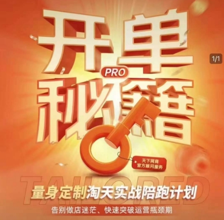 淘宝开单秘籍PRO，量身定制淘天实战陪跑计划，告别做店迷茫、快速突破运营瓶颈期（更新6月）_抖汇吧