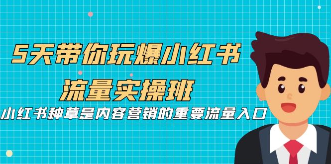 5天带你玩爆小红书流量实操班，小红书种草是内容营销的重要流量入口_抖汇吧