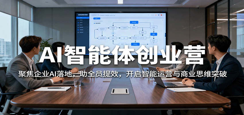 AI智能体创业营：聚焦企业AI落地，助全员提效，开启智能运营与商业思维突破_抖汇吧