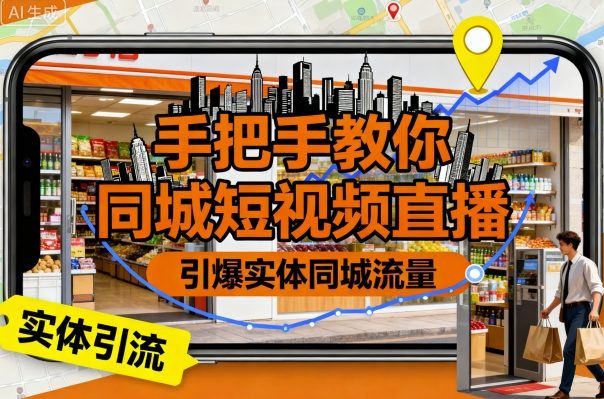 手把手教你同城短视频直播，引爆实体同城流量_抖汇吧