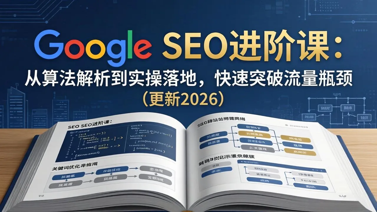 Google SEO进阶课：从算法解析到实操落地，快速突破流量瓶颈(更新2026_抖汇吧