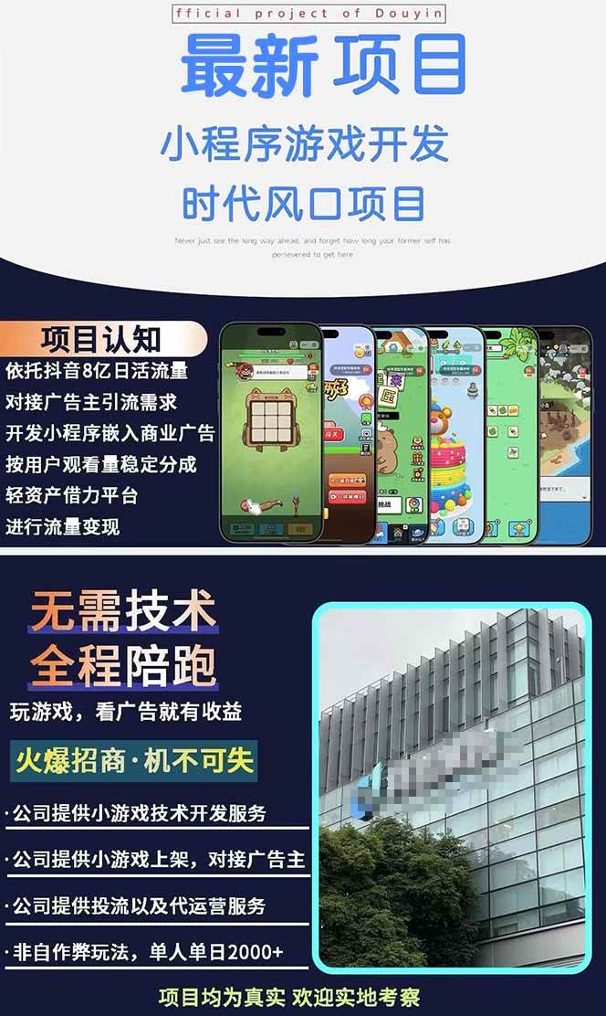 图片[2]_（15442期）2025最热抖音项目 Ai时代风口项目小程序游戏开发 实测单个游戏日收入1800+_抖汇吧