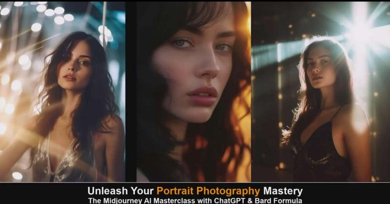 Midjourney v5 ChatGPT 和 Bard AI人工智能人像摄影大师班-15节-中英字幕 Midjourney v5 ChatGPT 和 Bard AI人工智能人像摄影大师班-15节-中英字幕