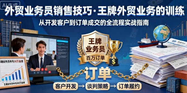 外贸业务员销售技巧，王牌外贸业务的训练_抖汇吧