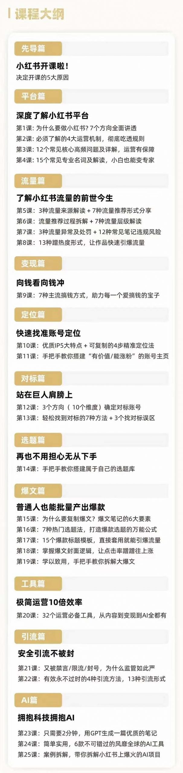 2024年新版小红书运营教程：普通人也能引爆小红书（25节课）_抖汇吧