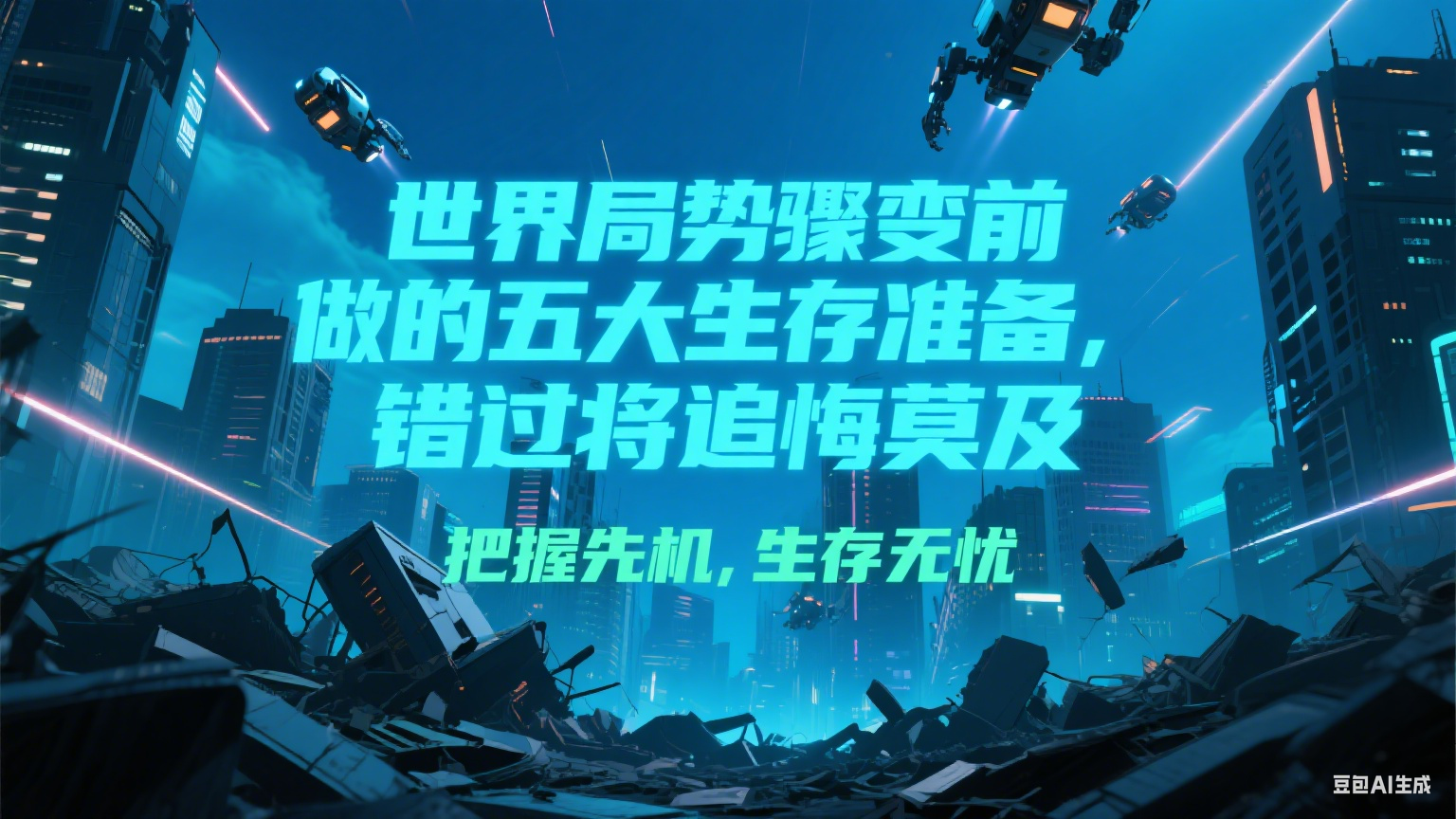 付费文章《世界局势骤变前必做的五大生存准备，错过将追悔莫及》_抖汇吧