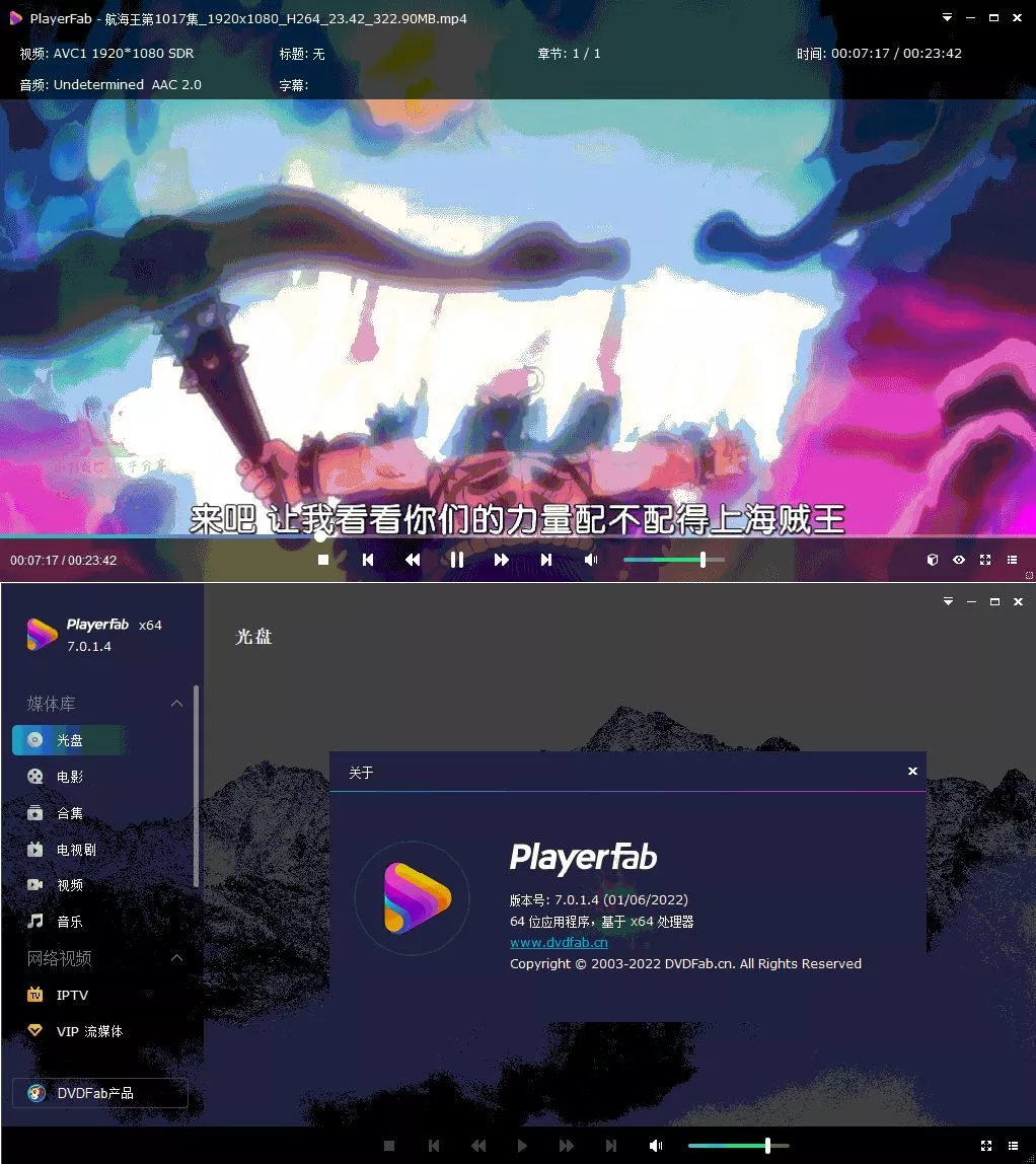 DVDFab Player 7.0.6.4中文版_抖汇吧