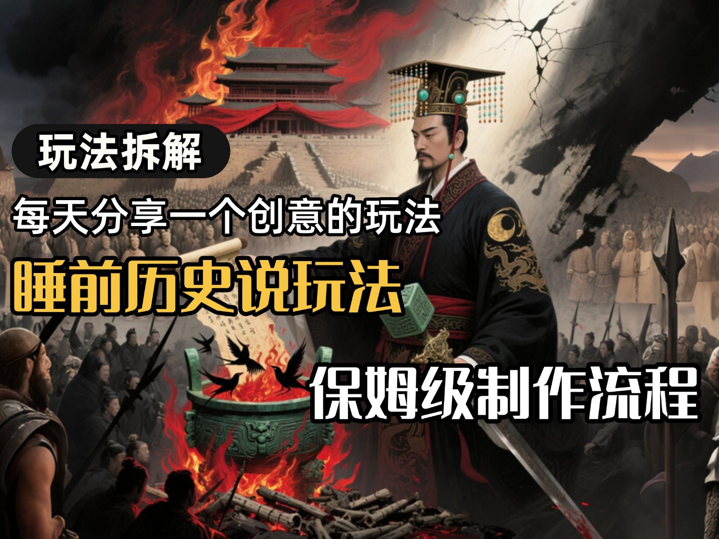 13条作品涨粉24.5万，全流程拆解睡前历史说，保姆级教程_抖汇吧