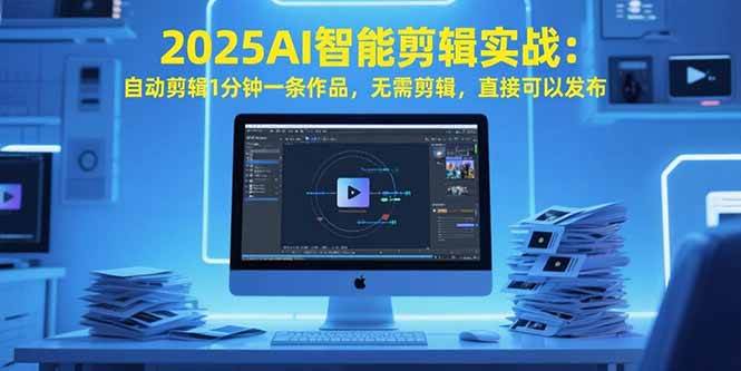 （15504期）2025AI智能剪辑实战：自动剪辑1分钟一条作品，无需剪辑，直接可以发布_抖汇吧