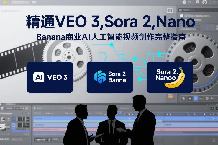 精通VEO 3，Sora 2，Nano Banana商业AI人工智能视频创作完整指南_抖汇吧