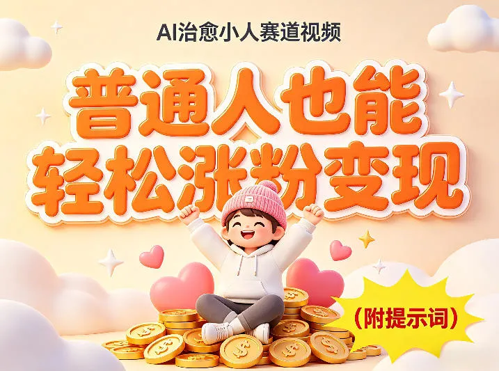 AI治愈小人赛道视频，普通人也能轻松涨粉变现，实操教学（附完整提示词）_抖汇吧