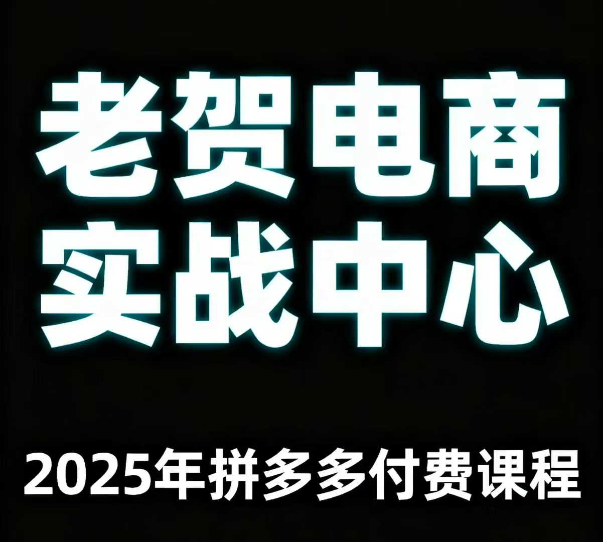 老贺电商2025年拼多多付费课程，用通俗易懂的方法告诉你多多怎么玩_抖汇吧