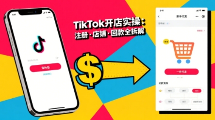 TikTok从开店到投流的进阶课，从基础实操到高阶技巧一网打尽_抖汇吧