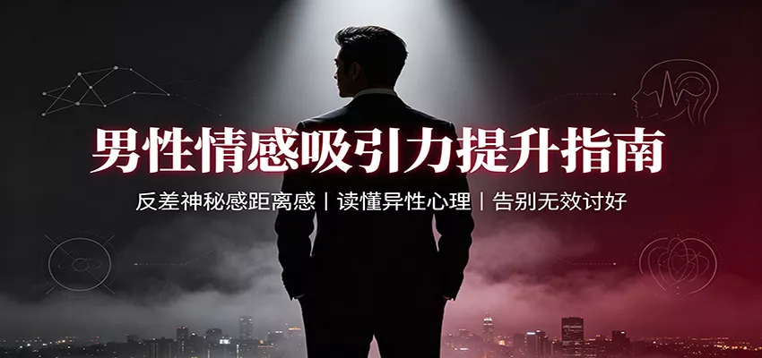 男性情感吸引力提升指南：反差神秘感距离感，读懂异性心理，告别无效讨好_抖汇吧