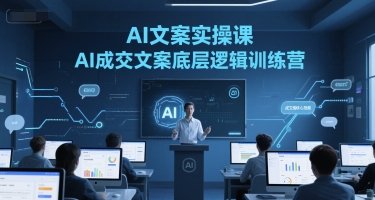 AI文案实操课，AI成交文案底层逻辑训练营_抖汇吧