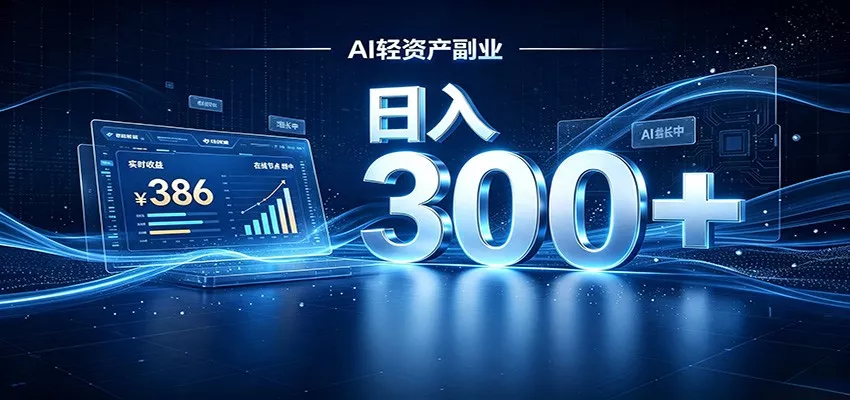 2026 AI轻资产风口，Token中转站小白可入局，日入300+_抖汇吧