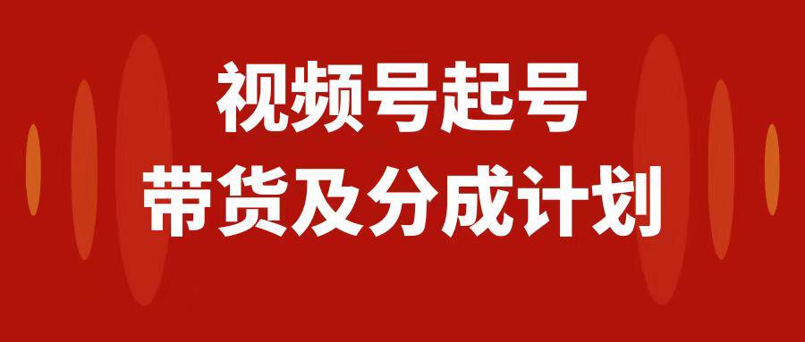 视频号快速起号，分成计划及带货，0-1起盘、运营、变现玩法，日入1000+_抖汇吧