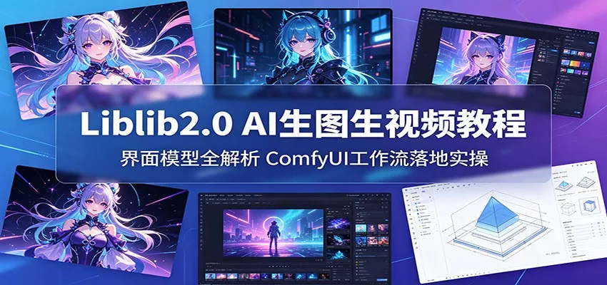 Liblib2.0 AI生图生视频教程：界面模型全解析，ComfyUI工作流落地实操_抖汇吧